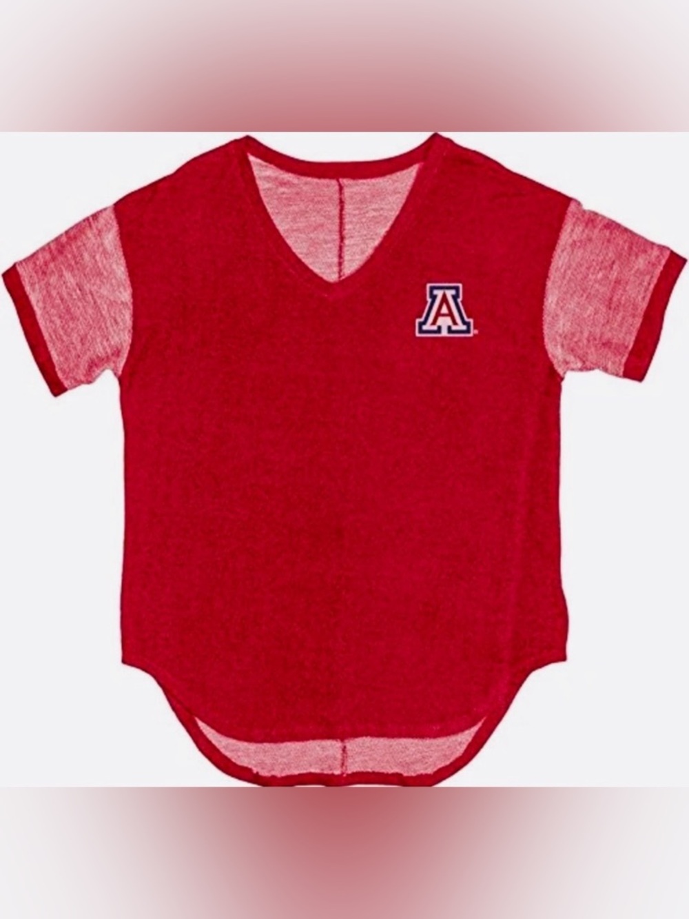 NWT [Blue 84] Arizona Wildcats NCAA Short-Sleeved High Low T-Shirt Red Women’s L
